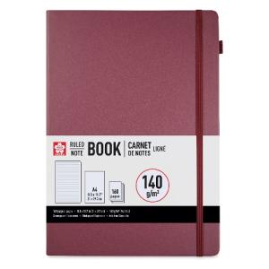 Sakura A4 Notebook - Mulberry, 8.3" x 11.7", Ruled  52412