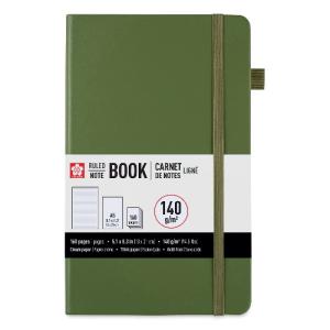 Sakura A5 Notebook - Pine Needle, 5.1" x 8.3", Ruled  52417