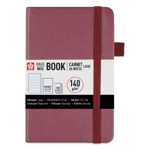 Sakura Pocket Notebook - Mulberry, 3.5" x 5.5", Ruled  52420