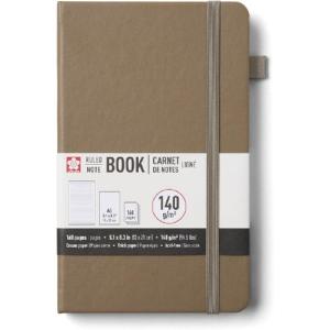 Sakura A5 Notebook - Cinder, 5.1" x 8.3", Ruled  52430