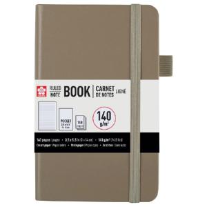 Sakura Pocket Notebook - Cinder, 3.5" x 5.5", Ruled  52431