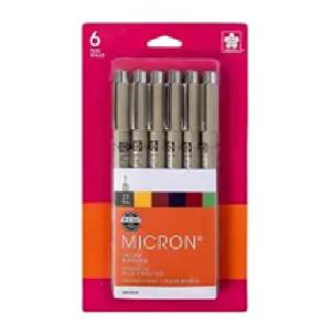 Sakura Pigma Micron Fineline (01)Pens - Natural/Earth (6pc)  54254