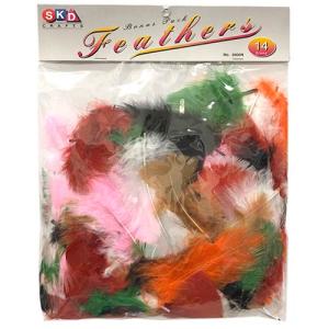SKD Crafts Fluffy Feathers - (.5oz/14g) Nature Colors