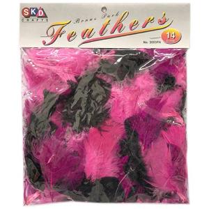 SKD Crafts Fluffy Feathers - (.5oz/14g) Passion Colors