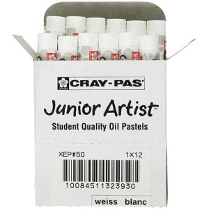 Sakura Cray-Pas Junior Artist Oil Pastels - (12 Pack) White