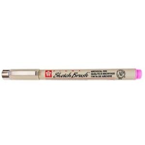 Sakura Pigma Micron Pen - Rose, Sketch Brush