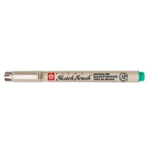 Sakura Pigma Micron Pen - Green, Sketch Brush