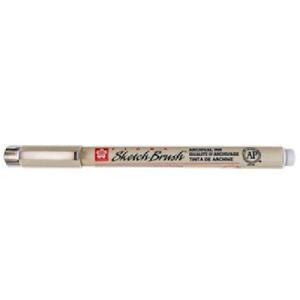 Sakura Pigma Micron Pen - Cool Gray, Sketch Brush