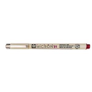 Sakura Pigma Micron Pen - Burgundy, 01  XSDK01-22