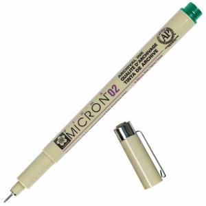 Sakura Pigma Micron Pen - Green, 02
