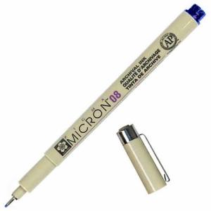 Sakura Pigma Micron Pen - Blue/Black 08
