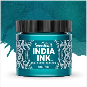 Speedball India Ink 1oz - Teal Agate 003208