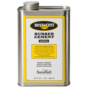 Speedball Best Test Rubber Cement (32oz) *** * IN STORE PICK UP & LOCAL DELIVERY ONLY