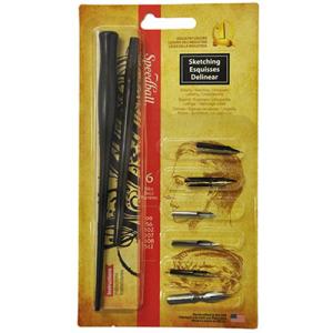 Speedball Pen Nib Set - (8 Pieces) Sketching