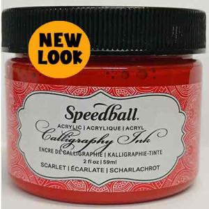 Speedball Super Pigmented Acrylic Ink - (2oz/59ml) Scarlet Red