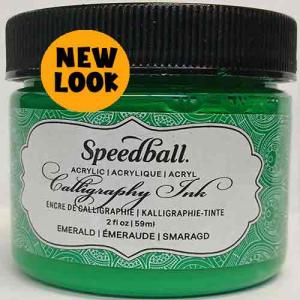 Speedball Super Pigmented Acrylic Ink - (2oz/59ml) Emerald Green