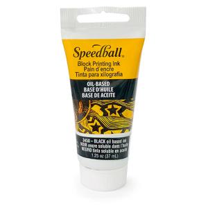 Speedball Black Oil Based Relief Block Printing Ink (1.25oz/37ml)