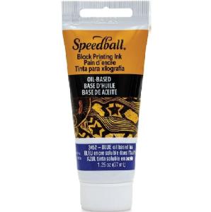 Speedball Block Printing Oil Based Ink - (1.25oz/37ml) Blue