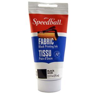 Speedball Block Printing Fabric Ink - (2.5oz/75ml) Black