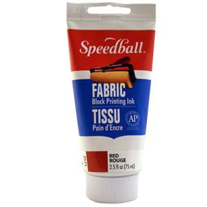 Speedball Block Printing Fabric Ink - (2.5oz/75ml) Red