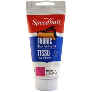 Speedball Block Printing Fabric Ink - (2.5oz/75ml) Magenta
