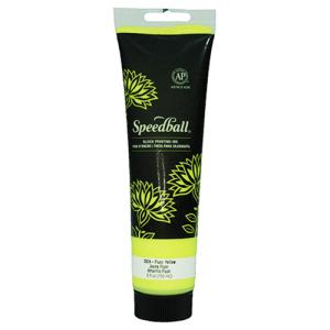 Speedball Block Printing Ink - (5oz/150ml) Fluorescent Yellow
