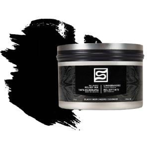 Speedball Black Oil Based Relief Block Printing Ink Can (8oz)