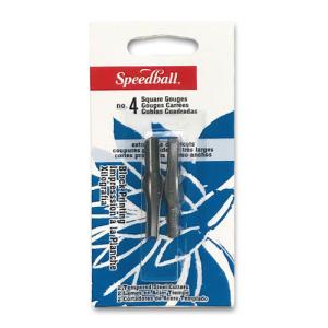Speedball #4 U-Shaped Gouge Linoleum Cutters (2 pack)