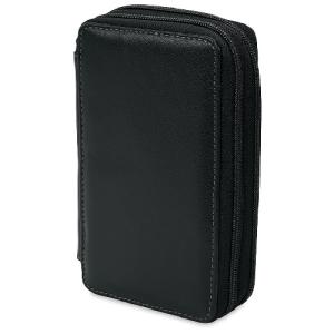 Speedball Global Art's Black Leather Pencil Case - Holds 48 Pencils  414480