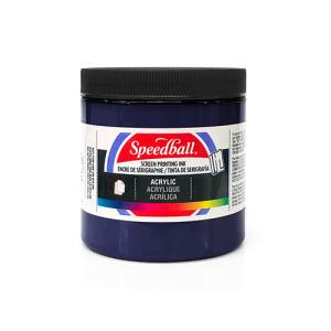 Speedball Screen Printing Acrylic Ink - (8oz/236.2ml) Dark Blue