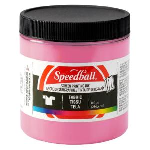 Speedball Screen Printing Fabric Ink - (8oz/236.2ml) Cotton Candy Pink 4685