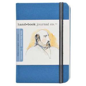 Global Art Travelogue Drawing Hand Book - Portrait (5.5" x 3.5") Ultramarine Blue