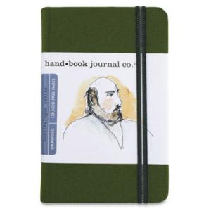Global Art Travelogue Drawing Hand Book - Portrait (5.5" x 3.5") Cadmium Green