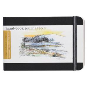 Global Art Travelogue Drawing Hand Book - Landscape (3.5" x 5.5") Ivory Black