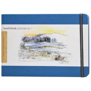Global Art Travelogue Drawing Hand Book - Landscape (5.5" x 8.25") Ultramarine Blue