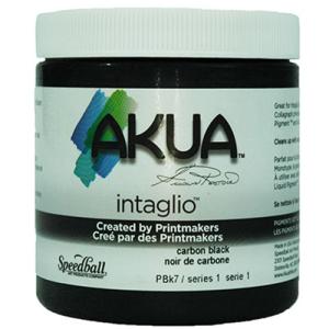 Speedball Akua Intaglio Printmaking Ink - (8oz/237ml) Carbon Black