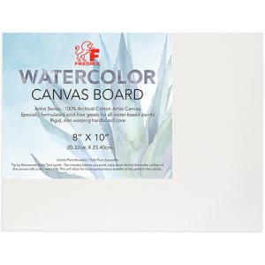 Fredrix Watercolor Canvas Board 8" x 10"