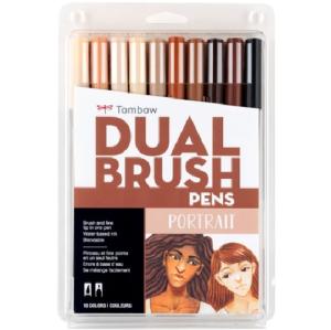 Tombow Dual Brush Pen Set - Portrait 10pk  56170