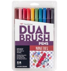 Tombow Dual Brush Pen Set -  Nineties Collection 10pk  56234