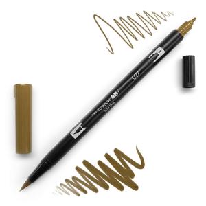 Tombow Dual Brush Pen -Dark Ochre 027
