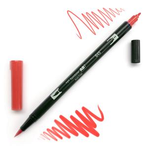 Tombow Dual Brush Pen -Carmine 845
