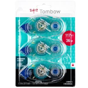 Tombow Mono Adhesive Glue Tape Refills- Permanent  3PK