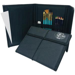 Trans Quality Art Brush & Pencil Traveling Case