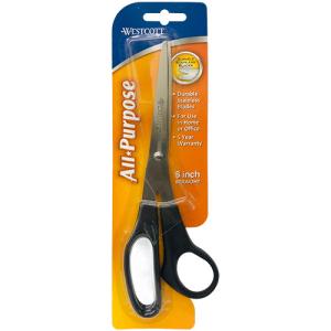 Westcott All-Purpose Straight Handle Scissors 8" - Light Duty