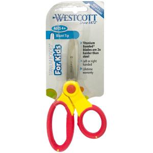 Westcott Titanium Bonded Scissors for Kids - Blunt Tip