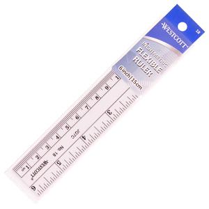 Westcott Inch/Metric Flexible Ruler 6in/15cm