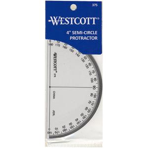 Westcott Protractor 4" 180 Degrees