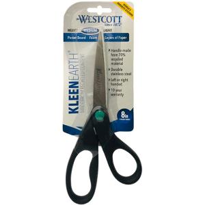 Westcott KleenEarth Original SS Straight Scissors- 8"