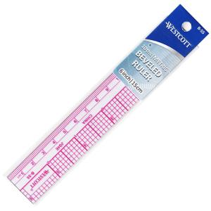 Westcott 10ths/Metric Beveled Ruler 1in x 6in