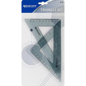 Westcott 30/60 & 45/45 Calibrated Triangle Set 6" - (2 Pieces)